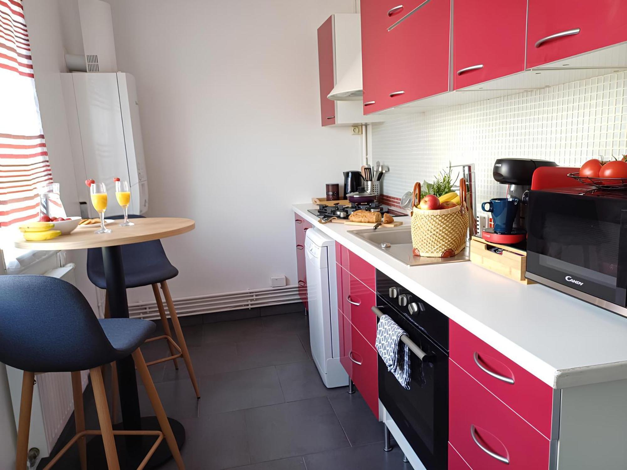Proche Chu - 4 Couchages - Parking Gratuit - Local Velo Apartment Amiens Exterior photo
